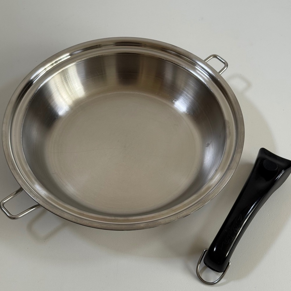 Saladmaster Skillet 316Ti Titanium Stainless Steel Pan Detachable Handle